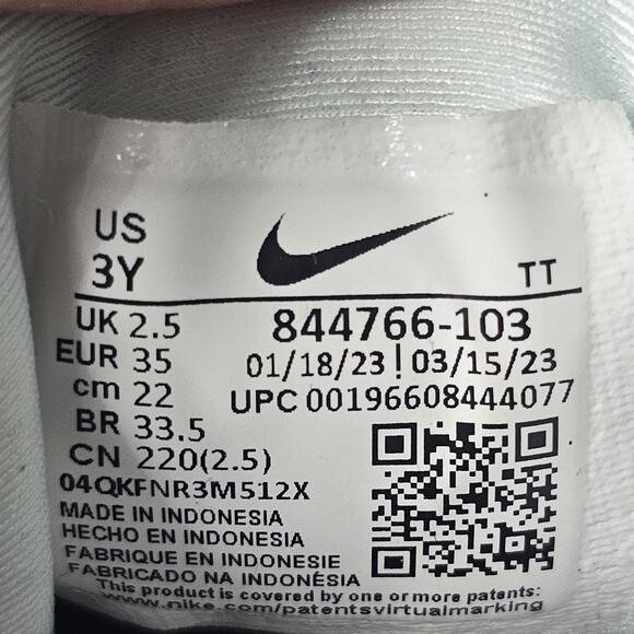 Nike Shoes 3Y Air Presto Athletic Low Sneakers 844766-103 Multicolor Fabric - Picture 10 of 12